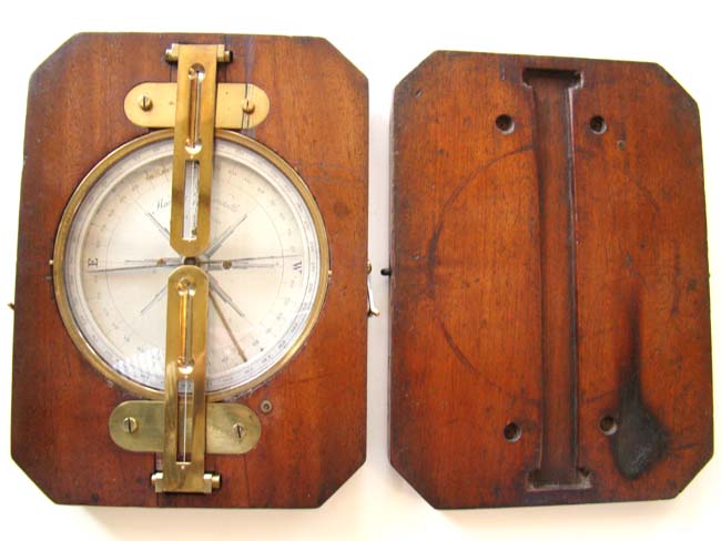 A Wonderful antique boxed Surveyor's Compass by John Hewitson, Newcastle upon Tyne, circa 1844-1856 — image 2